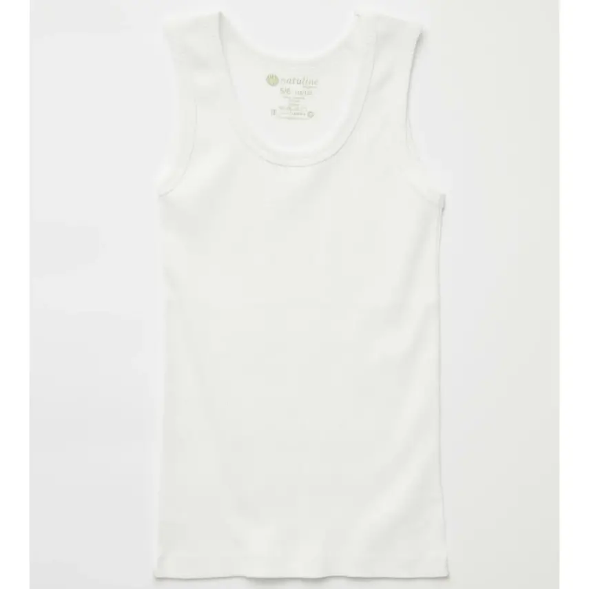 Natuline Organik Erkek Bebek Atleti Kaşkorse 2li Beyaz - 2