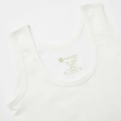 Natuline Organik Erkek Bebek Atleti Penye 2li Beyaz - 14