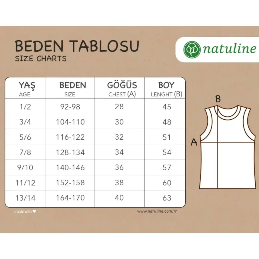 Natuline Organik Erkek Bebek Atleti Penye 2li Beyaz - 10