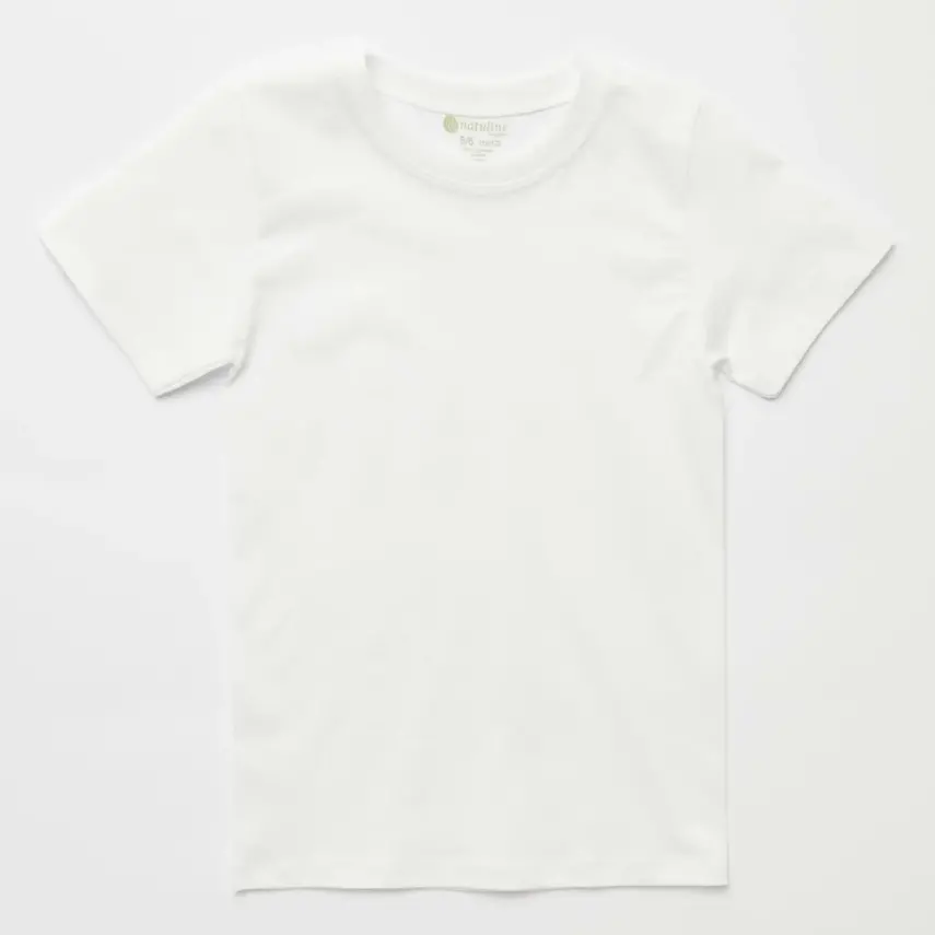 Natuline Organik Erkek Çocuk T-Shirt Penye 2li Beyaz - 2
