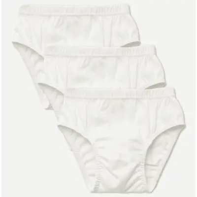 Natuline Organik Erkek Slip Penye 3lü Beyaz