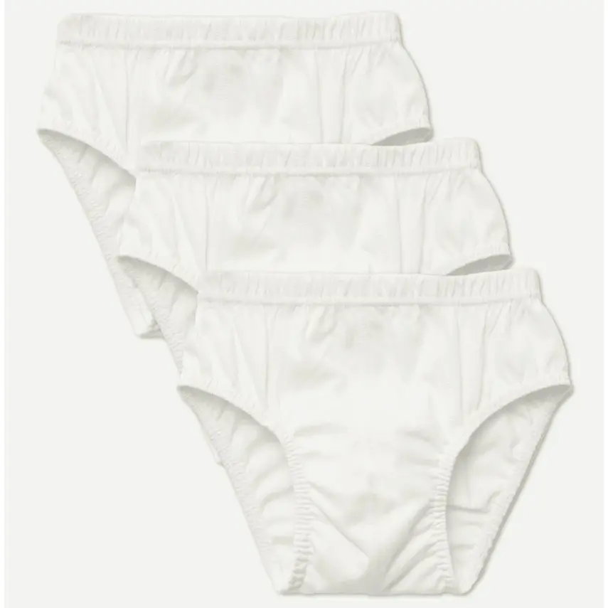 Natuline Organik Erkek Slip Penye 3lü Beyaz - 1
