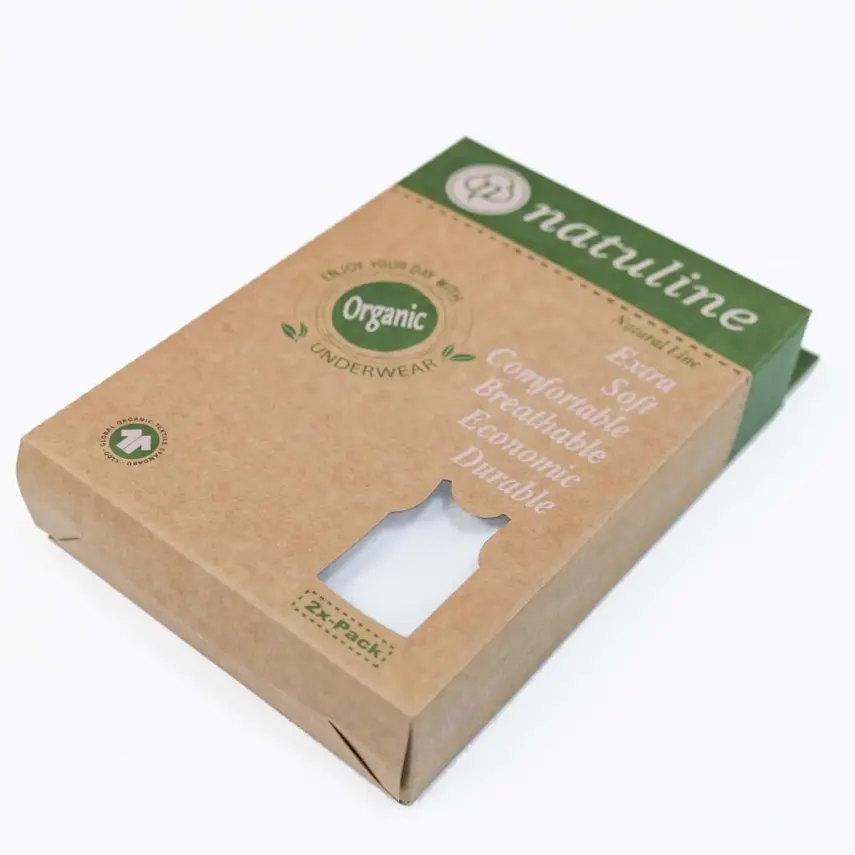 Natuline Organik Erkek Slip Penye 3lü Beyaz - 4