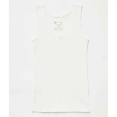 Natuline Organik Kız Bebek Atleti Kaşkorse 2li Beyaz - 2