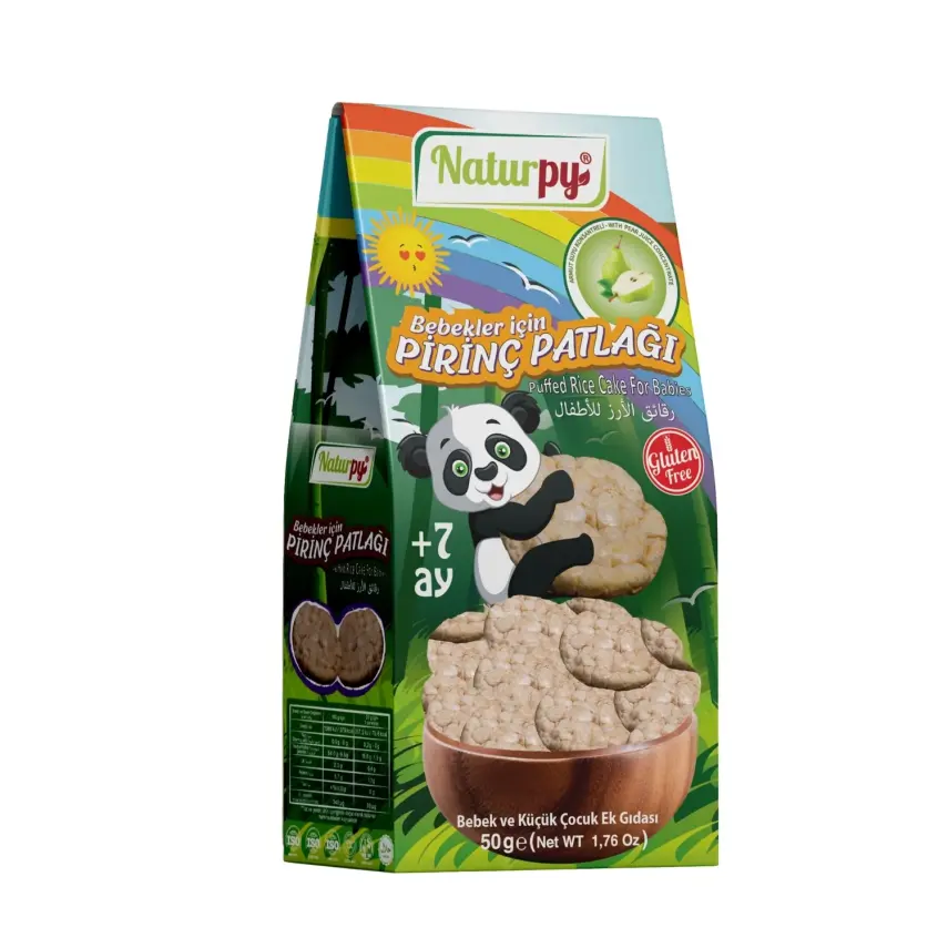 Naturpy Glutensiz Pirinç Patlağı Armutlu +7 Ay 50 gr - 1