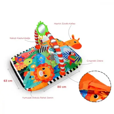 Neşeli Zürafa Aktivite ve Oyun Halısı