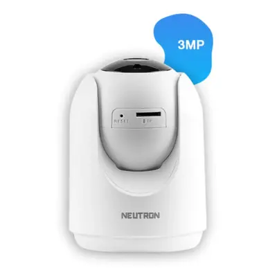 Neutron 360 Derece Dönebilen Kızılötesi İç Ortam Akıllı Güvenlik Kamera - 2