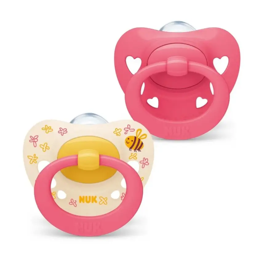 Nuk Signature Saklama Kutulu Silikon Emzik 2li 6-18 Ay Kız - 1