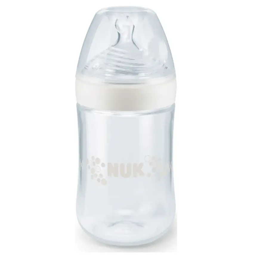 Nuk Silikon Emzikli Nature Sense PP Biberon 260 ml Beyaz - 1