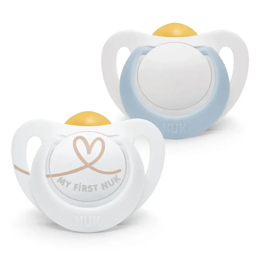 Nuk Star Kauçuk Emzik 2li 0-6 Ay Erkek - 1