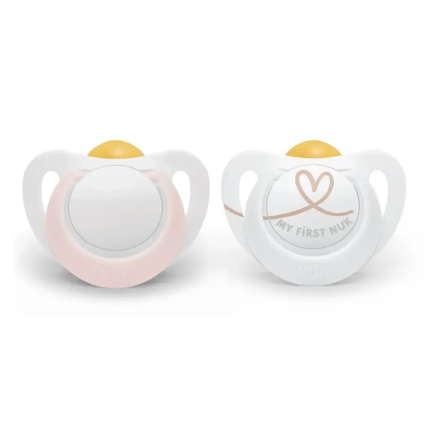 Nuk Star Kauçuk Emzik 2li 0-6 Ay Kız - 2