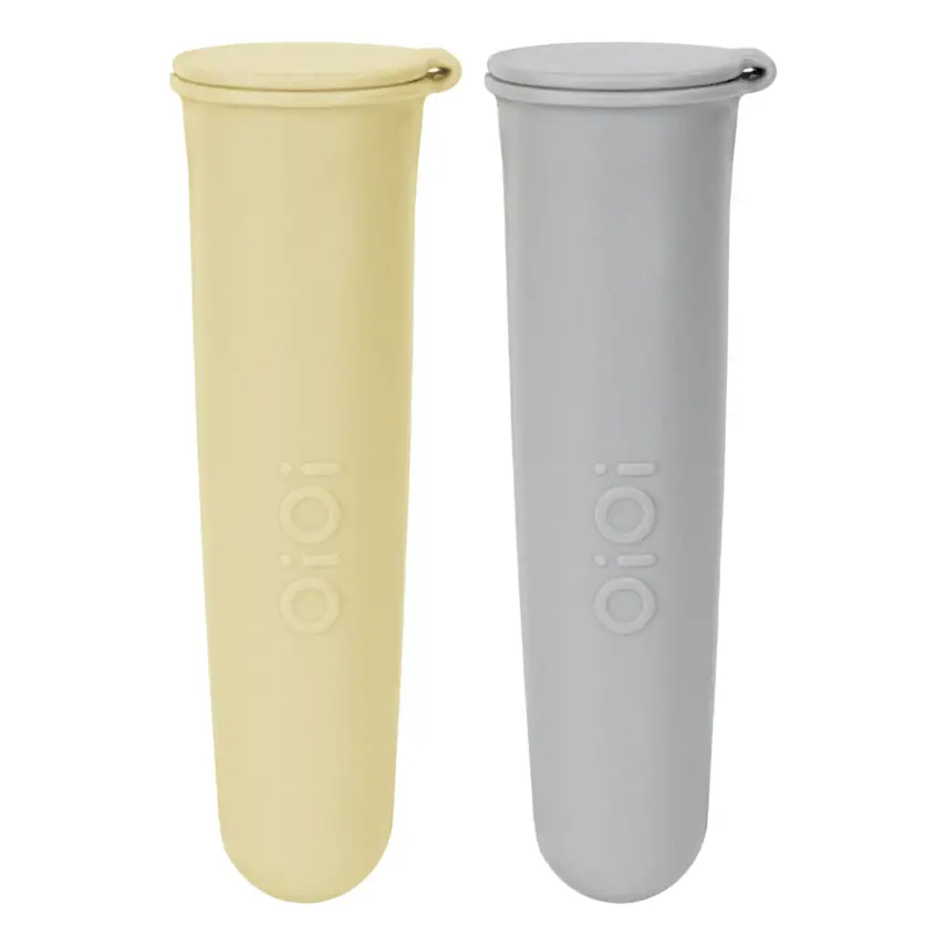 OiOi Buz Buz Dondurma Kalıbı 2li Mellow Yellow - Powder Grey - 1