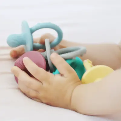 Oioi Gummy Silikon Diş Kaşıyıcı 3+ Ay Mineral Blue - 5