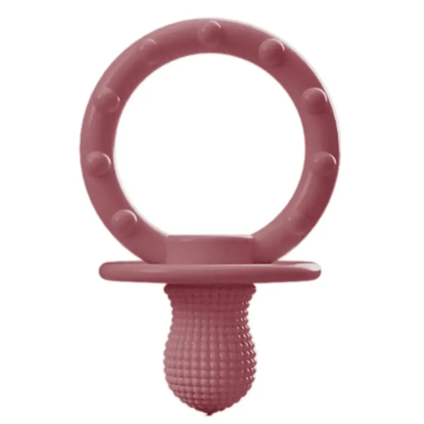 Oioi Gummy Silikon Diş Kaşıyıcı 3+ Ay Velvet Rose - 1