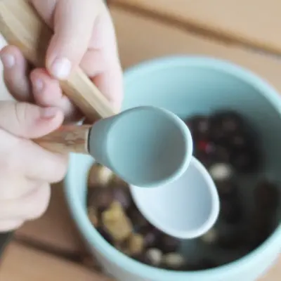 OiOi Mama Kaşığı 2li Aqua Green - Powder Grey - 2