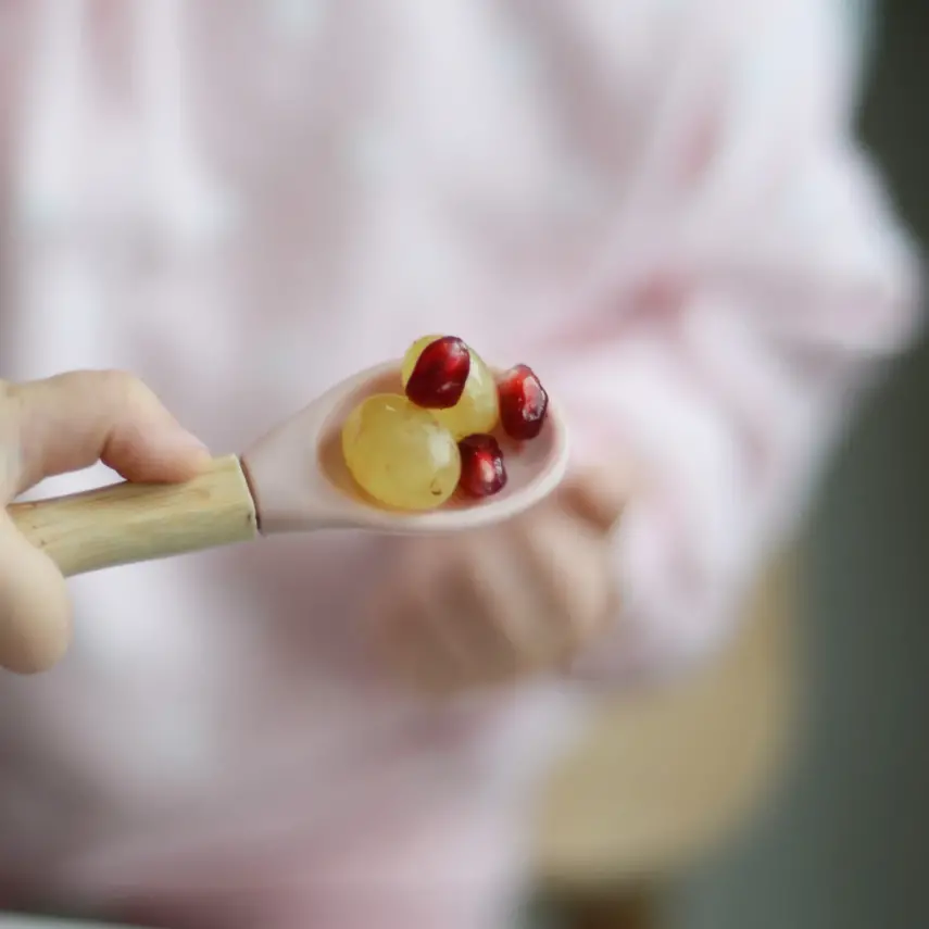 OiOi Mama Kaşığı 2li Powder Grey - Mellow Yellow - 7