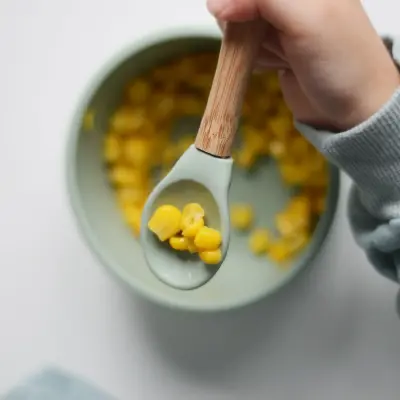 OiOi Mama Kaşığı 2li Powder Grey - Velvet Rose - 2