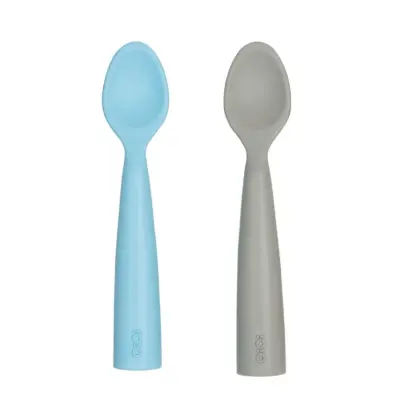 OiOi Nam Nam Mama Kaşığı 2li Mineral Blue - Powder Grey