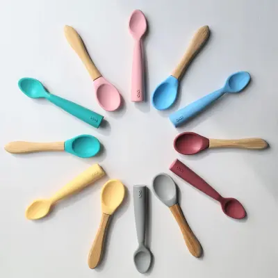 OiOi Nam Nam Mama Kaşığı 2li Mineral Blue - Powder Grey - 6