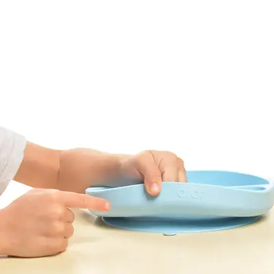 OiOi Porsiyon Vakumlu Mama Tabağı Mineral Blue - 2