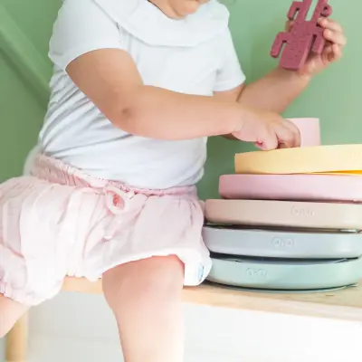 OiOi Porsiyon Vakumlu Mama Tabağı Velvet Rose - 3