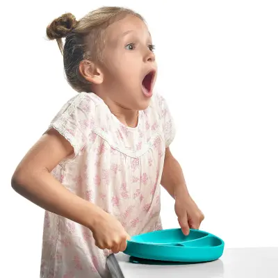 OiOi Porsiyon Vakumlu Mama Tabağı Velvet Rose - 5