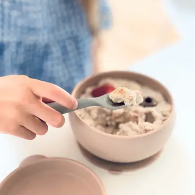 OiOi Vakumlu Mama Kasesi Kapaklı Powder Grey - 14