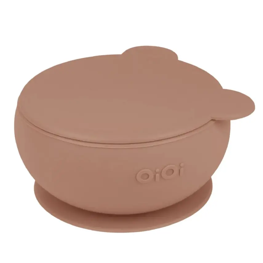 OiOi Vakumlu Mama Kasesi Kapaklı Woody Brown - 1