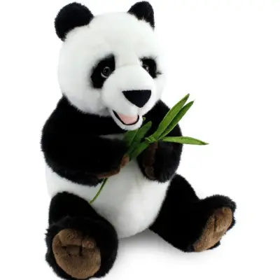 Oturan Bambulu Panda Peluş 30 Cm - 2