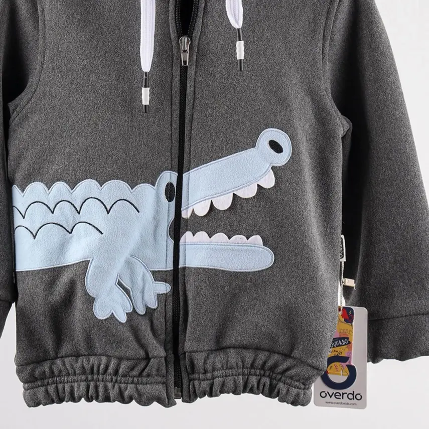 Overdo Erkek Ceket Timsah NakışlıT Füme - 6