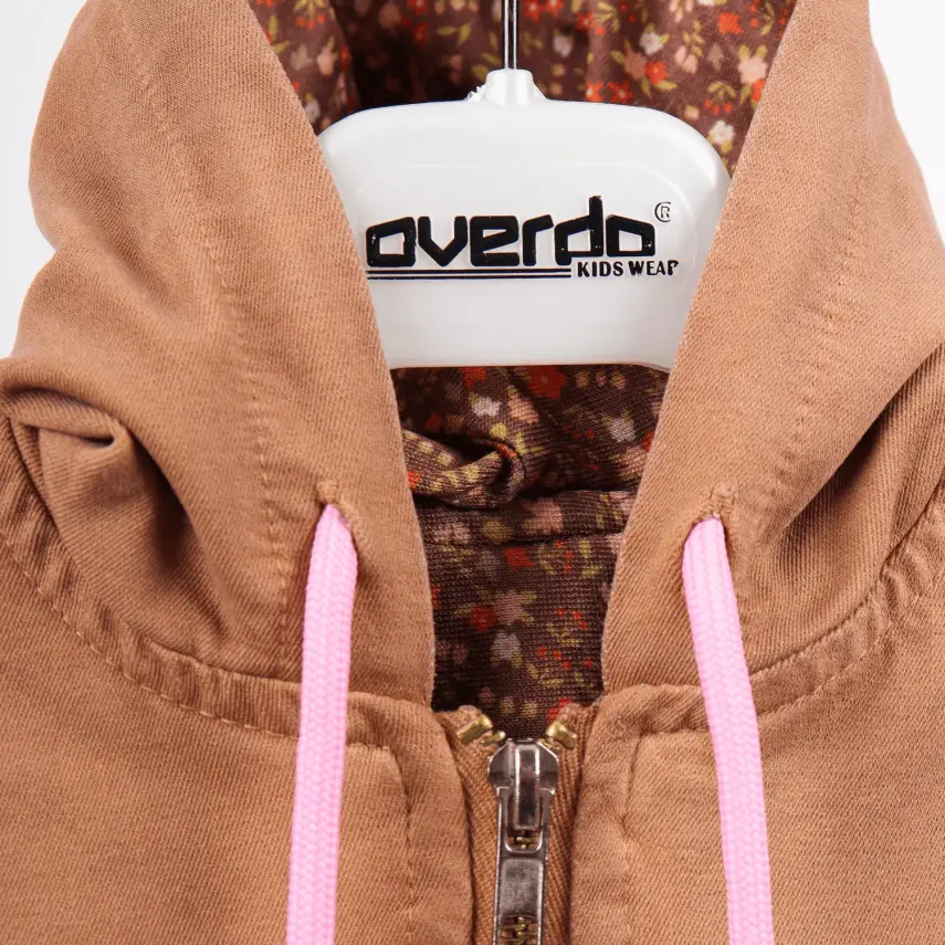 Overdo Kız Ceket Kapüşonlu Kedili Kiremit - 2