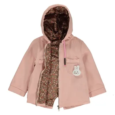 Overdo Kız Ceket Kapüşonlu Renkli Pembe - 3