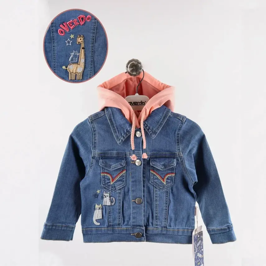 Overdo Kız Ceket Zürafa Kot Somon - 1