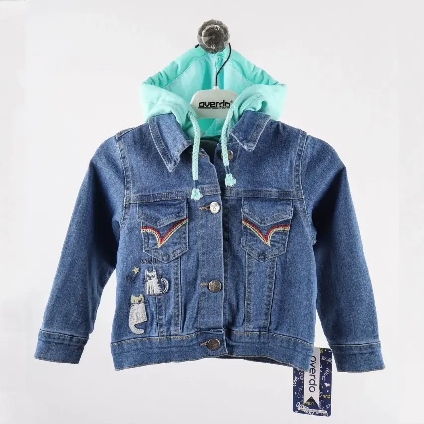 Overdo Kız Ceket Zürafa Kot Yeşil - 9