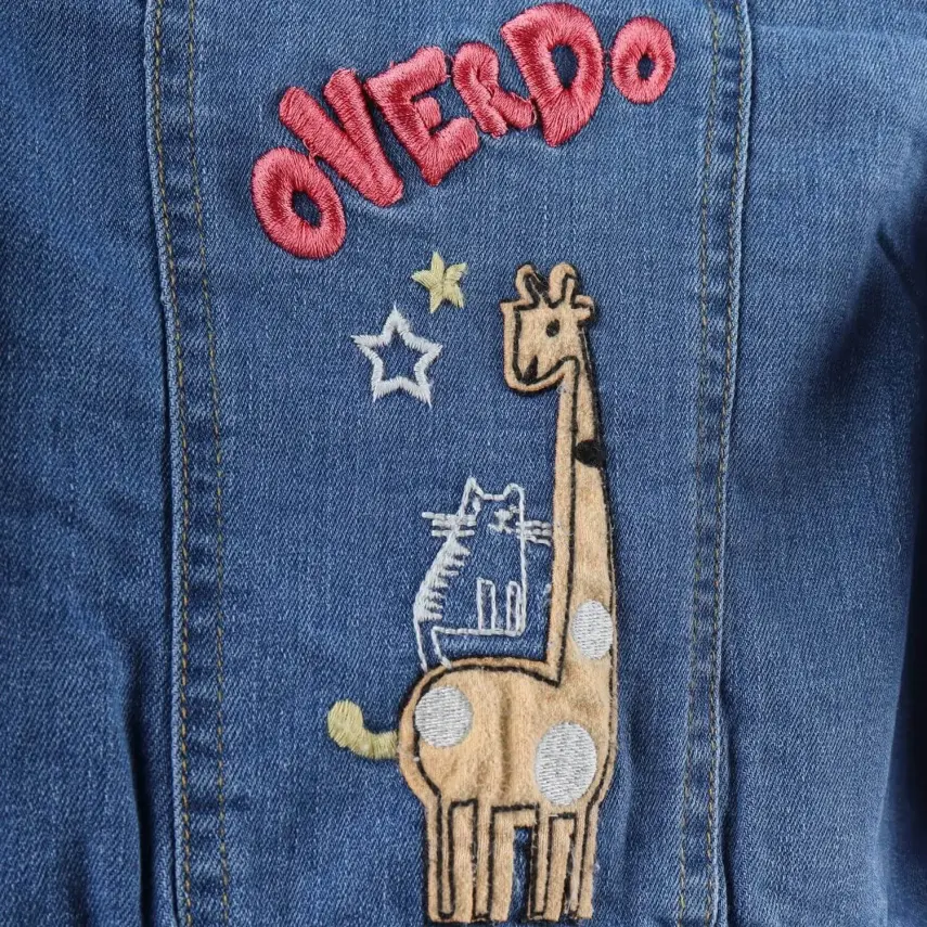 Overdo Kız Ceket Zürafa Kot Yeşil - 4