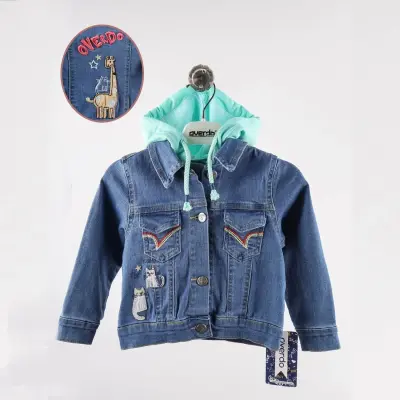 Overdo Kız Ceket Zürafa Kot Yeşil