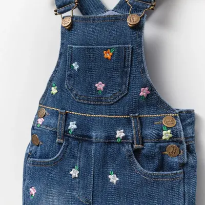 Overdo Salopet Nakışlı Kot - 2