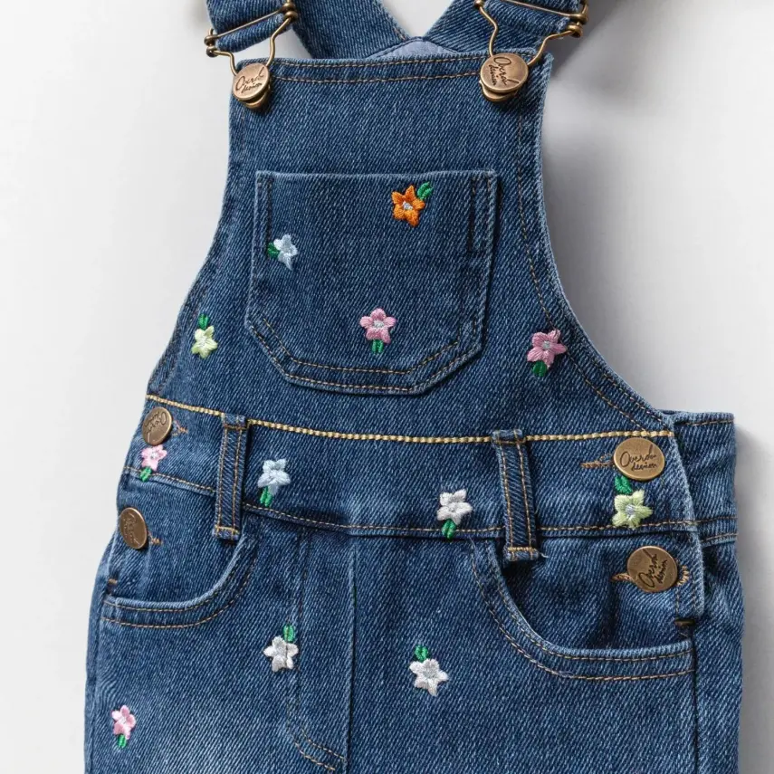 Overdo Salopet Nakışlı Kot - 2