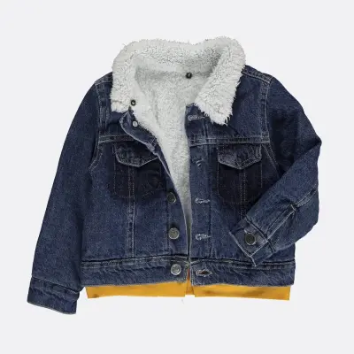 Overdo Unisex Ceket Kapüşonlu Welsoft Kot Sarı - 18