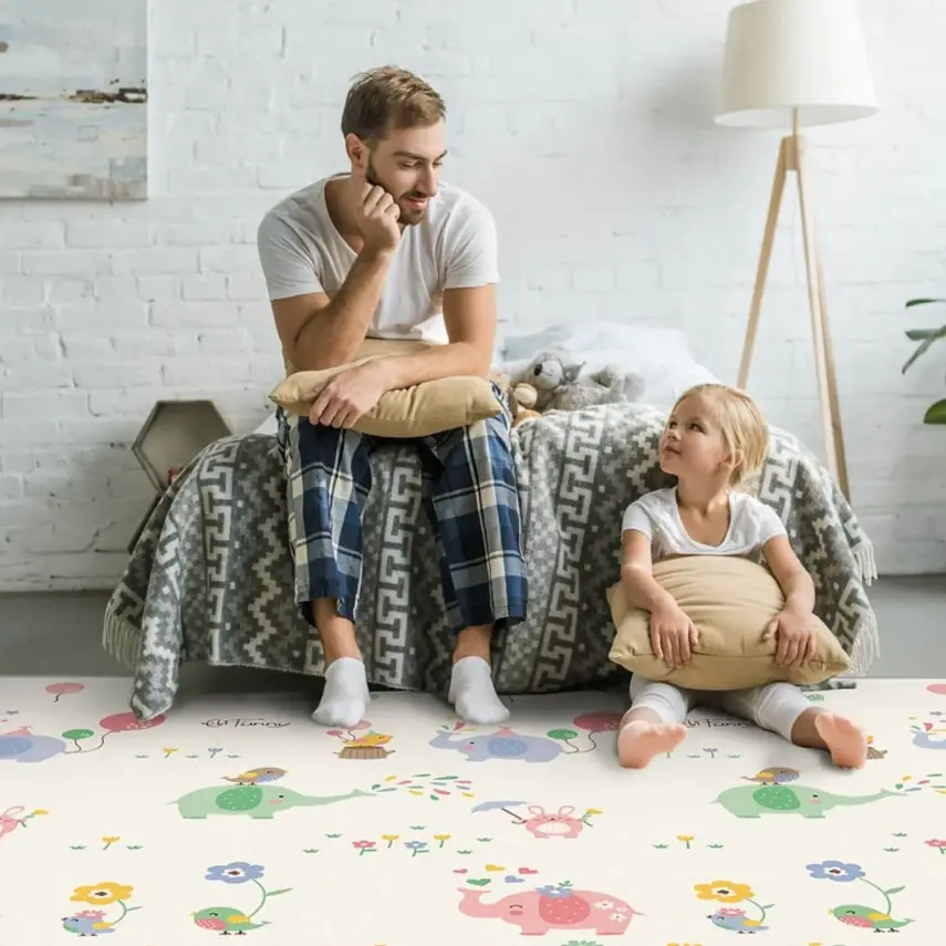 Parklon Filler Ve Yol Çift Taraflı Bebek Oyun Halısı 200x150x1.5 cm - 5