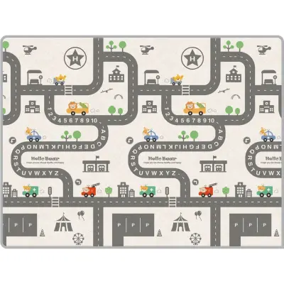Parklon Filler Ve Yol Çift Taraflı Bebek Oyun Halısı 200x150x1.5 cm - 4