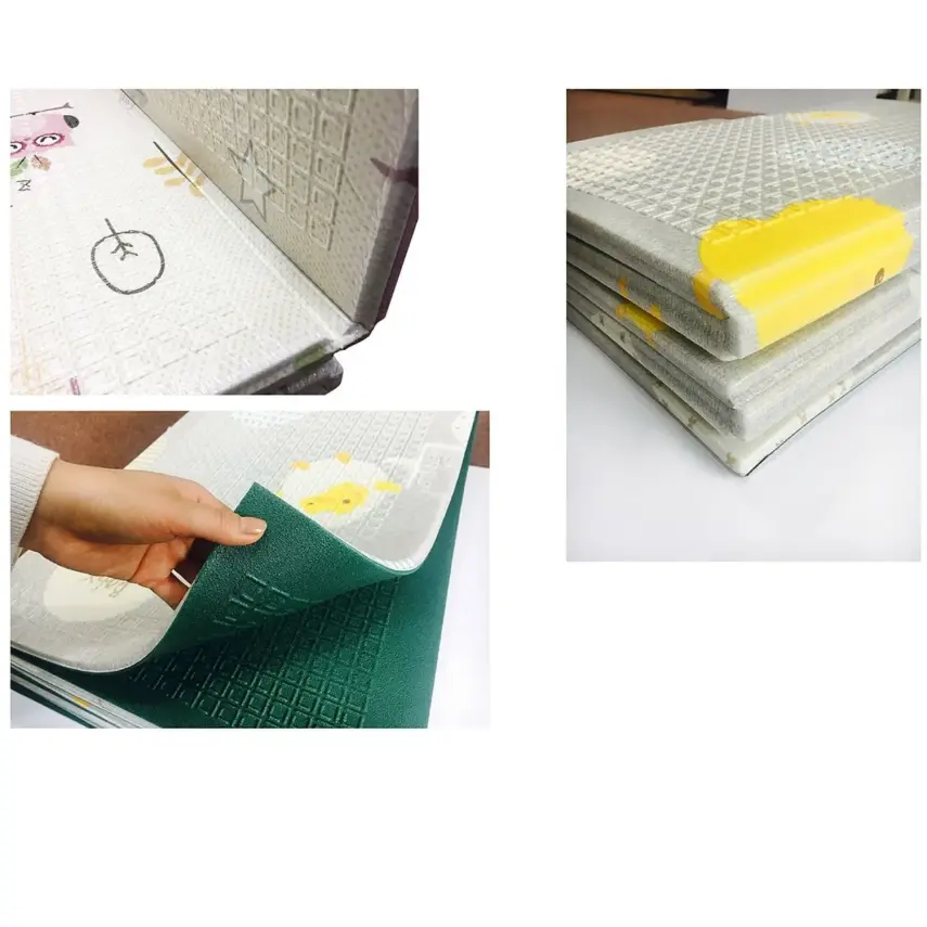 Parklon Mutlu Hayvanlar Alfabe Katlanabilir Bebek Oyun Halısı 140x200x1 cm - 4