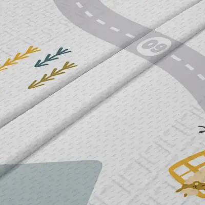 Parklon Mutlu Seyehat Katlanabilir Bebek Oyun Halısı 140x200x1 cm - 7