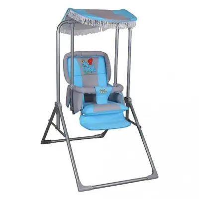 Pasha Baby Lüks Salıncak Gri - Mavi