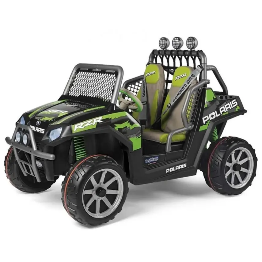 Peg Perego Polaris Ranger RZR Green Shadow 24 Volt Akülü Araba - 1