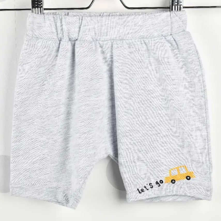 Pelops 2li Takım Atlet Araba Baskılı Hardal - 7