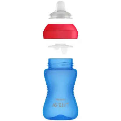 Philips Avent 74SCF802/01 Yumuşak Uçlu Bardak Mavi 300 ml  - 2