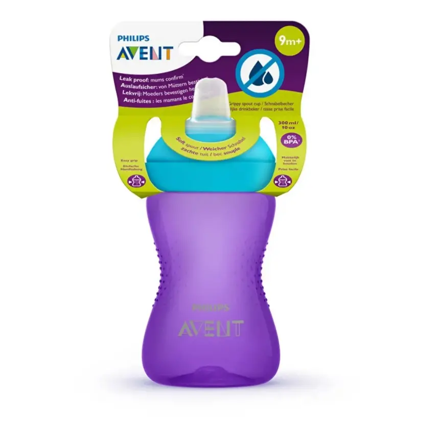 Philips Avent 74SCF802/02 Yumuşak Uçlu Bardak Mor 300 ml  - 2
