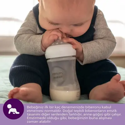 Philips Avent Doğal Tepkili Biberon Emziği 2li 1 Numara 0 Ay - 11