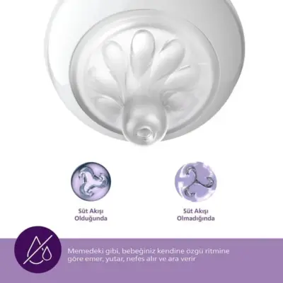 Philips Avent Doğal Tepkili Biberon Emziği 2li 2 Numara 0+ Ay - 11